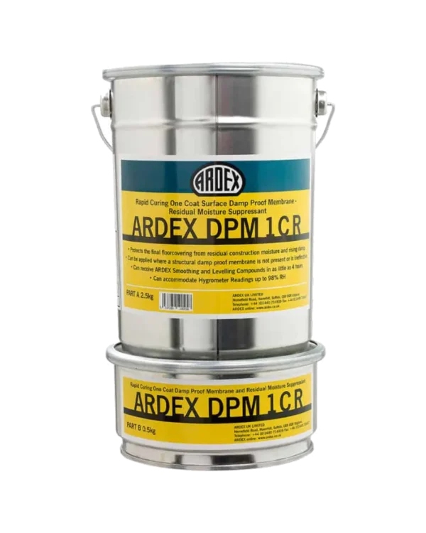 ARDEX DPM 1C RRapid Curing One Coat Surface Damp Proof Membrane and Residual Moisture Suppressant
