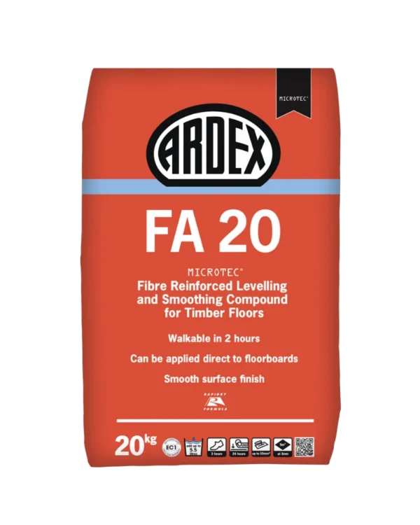 ARDEX FA 20 Rapid Drying, Floor Levelling and Smoothing Compound for Timber Floors
