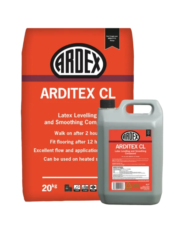 Arditex CL Latex Levelling Compound - 20Kg Bag & 4.5Kg Latex
