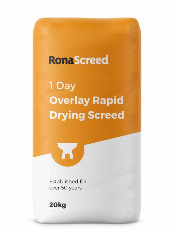 RonaScreed 1 Day Overlay Rapid Drying Screed Cement - 20Kg Bag
